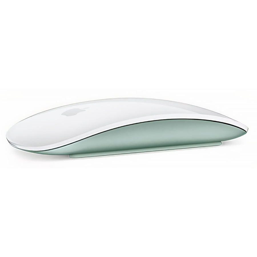 Apple Magic Mouse V2 A1657 - White/Silver with Green Base (Renewed)