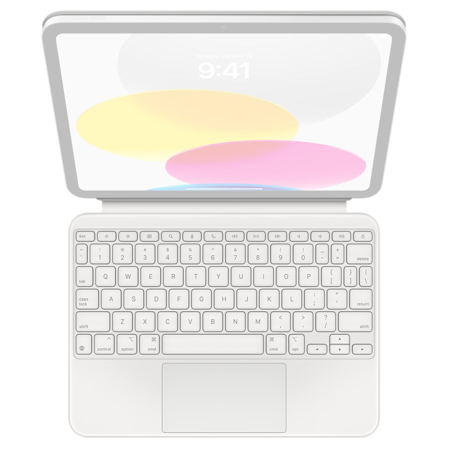 Apple Magic Keyboard Folio for iPad (10th generation) - White (Renewed)