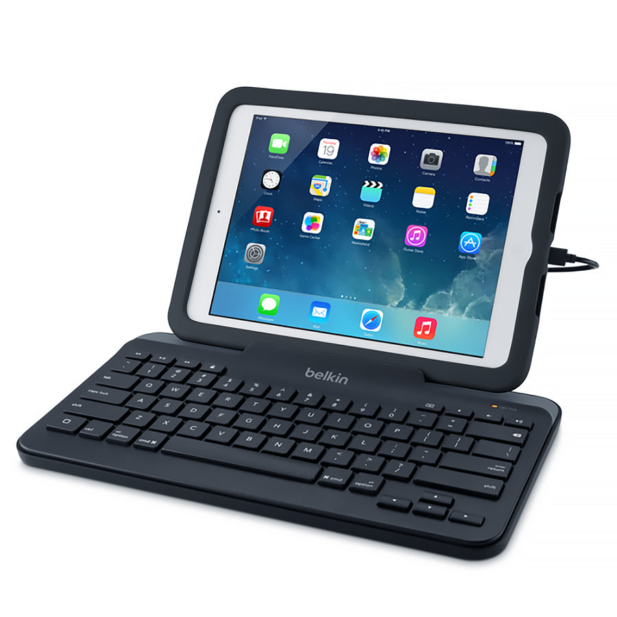 Belkin Wired Tablet Keyboard w/ Stand for iPad and Lightning Connector - Black (New)