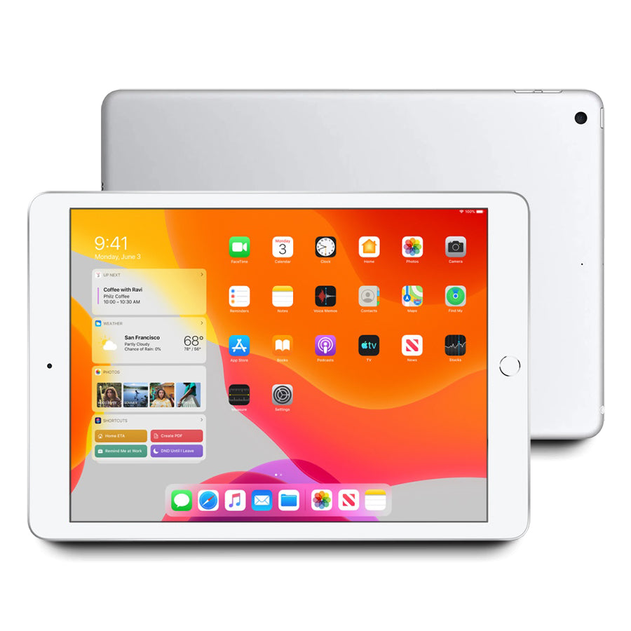 2019 Apple iPad 7 10.2" Display WiFi Only - Silver (Renewed)