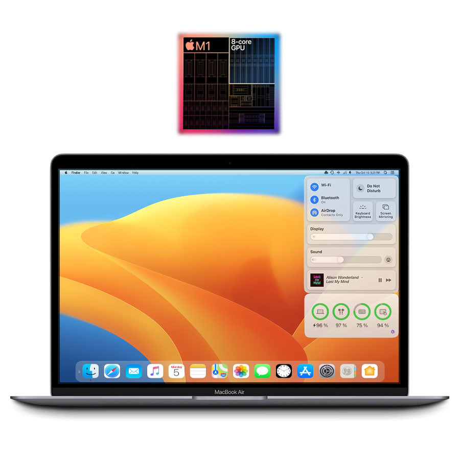 2020 Apple MacBook Air 13.3" Core M1 3.2GHz 8 Core CPU/8 Core GPU 8GB RAM 512GB SSD - Space Gray (Renewed)